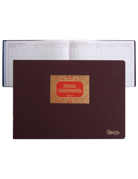 CI | Libro miquelrius n. 42 folio apaisado 100 hojas -entrada de correspondencia
