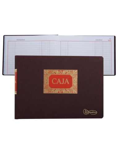 CI | Libro miquelrius cuarto -apaisado -100 hojas -caja -entrada y salida