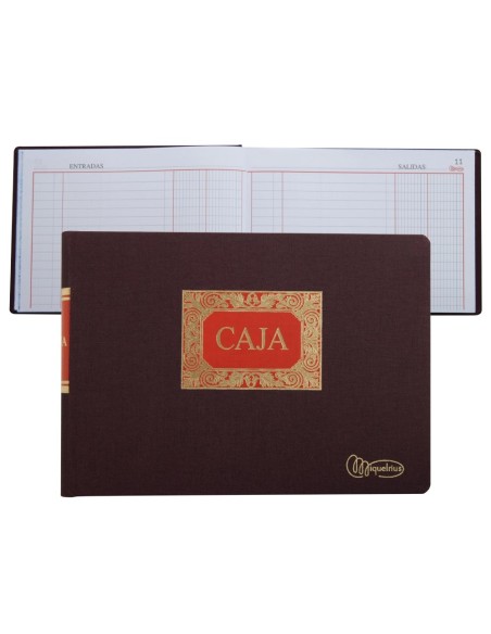 CI | Libro miquelrius cuarto -apaisado -100 hojas -caja -entrada y salida