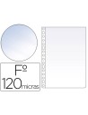 CI | Funda multitaladro esselte folio polipropileno 120 mc cristal caja de 100 unidades
