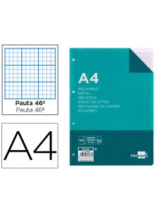 CI | Recambio liderpapel a4 100 hojas 100 g/m2 rayado nº...