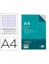 CI | Recambio liderpapel a4 100 hojas 100g/m2 cuadro 3mm con margen 4 taladros
