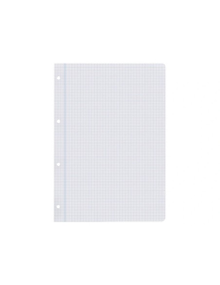 CI | Recambio liderpapel a4 100 hojas 100g/m2 cuadro 3mm con margen 4 taladros