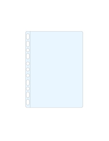 CI | Funda multitaladro esselte din a4 polipropileno 60 mc piel de naranja caja de 100 unidades