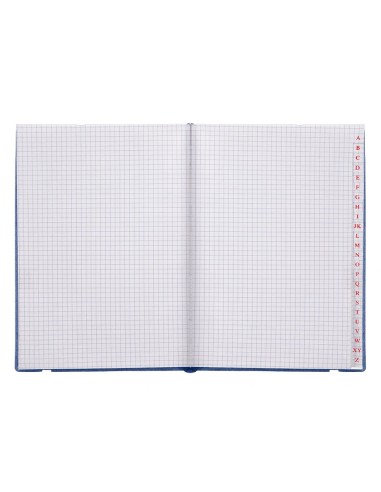 CI | Libreta liderpapel simil piel a6 120 hojas 70g/m2 indice azul