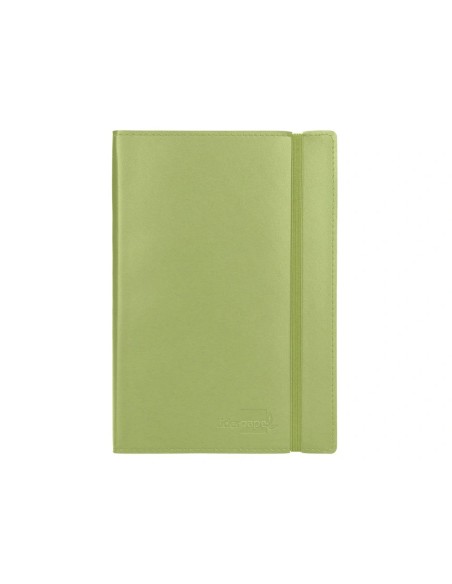 CI | Libreta liderpapel simil piel a6 120 hojas 70g/m2 horizontal sin margen verde