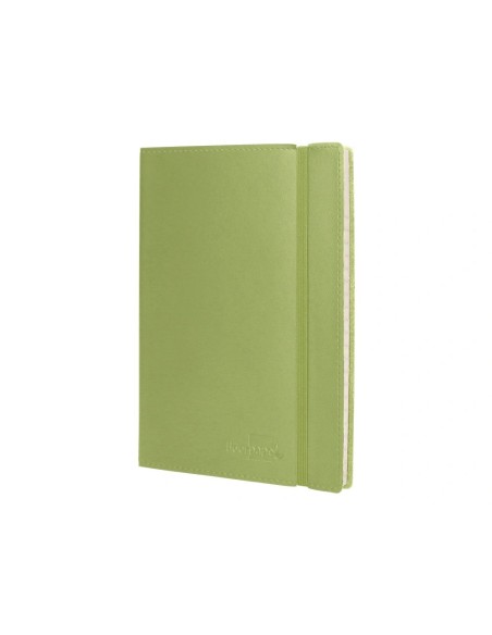 CI | Libreta liderpapel simil piel a6 120 hojas 70g/m2 horizontal sin margen verde