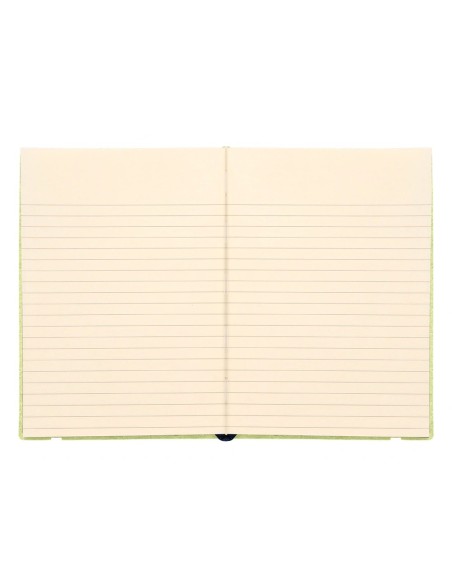 CI | Libreta liderpapel simil piel a6 120 hojas 70g/m2 horizontal sin margen verde