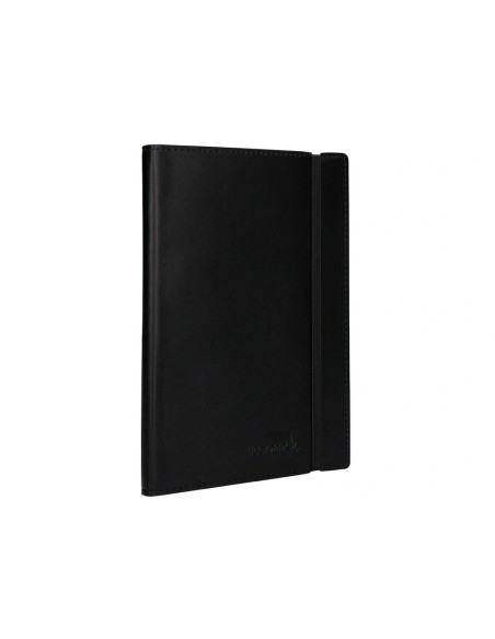 CI | Libreta liderpapel simil piel a6 120 hojas 70g/m2 horizontal sin margen negro