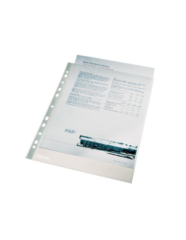 CI | Funda multitaladro esselte folio polipropileno 60 mc piel de naranja caja de 100 unidades