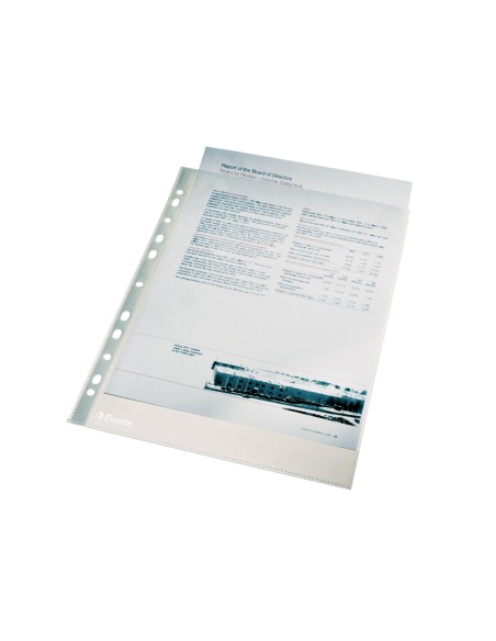 CI | Funda multitaladro esselte folio polipropileno 60 mc piel de naranja caja de 100 unidades