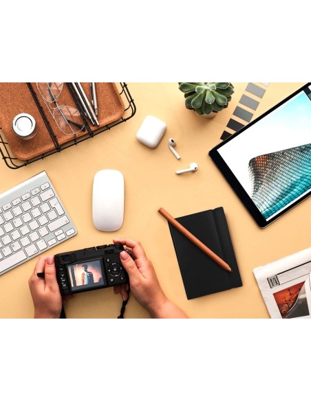 CI | Libreta liderpapel simil piel a6 120 hojas 70g/m2 horizontal sin margen negro