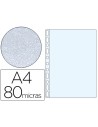 CI | Funda multitaladro esselte din a4 polipropileno 80 mc 11 taladros piel de naranja caja de 100 unidades