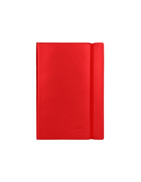 CI | Libreta liderpapel simil piel a5 120 hojas 70g/m2 horizontal sin margen rojo
