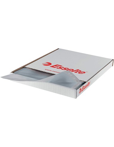CI | Funda multitaladro esselte folio polipropileno 80 mc 16 taladros piel de naranja caja de 100 unidades