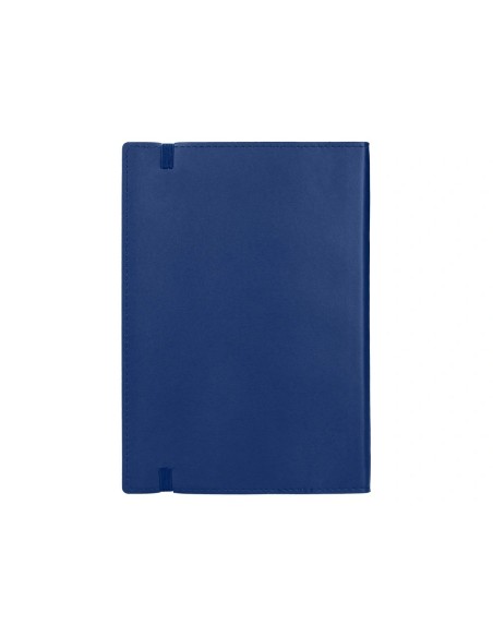 CI | Libreta liderpapel simil piel a5 120 hojas 70g/m2 cuadro 4mm sin margen azul
