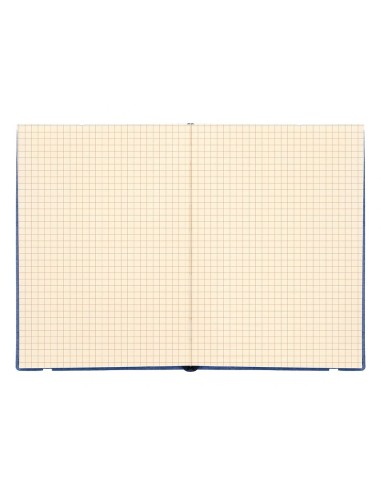 CI | Libreta liderpapel simil piel a5 120 hojas 70g/m2 cuadro 4mm sin margen azul