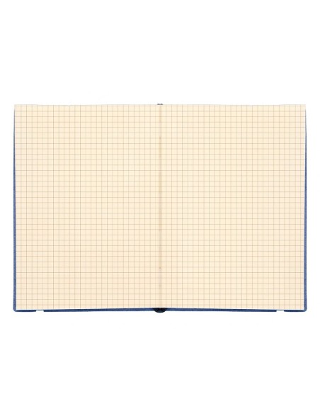 CI | Libreta liderpapel simil piel a5 120 hojas 70g/m2 cuadro 4mm sin margen azul