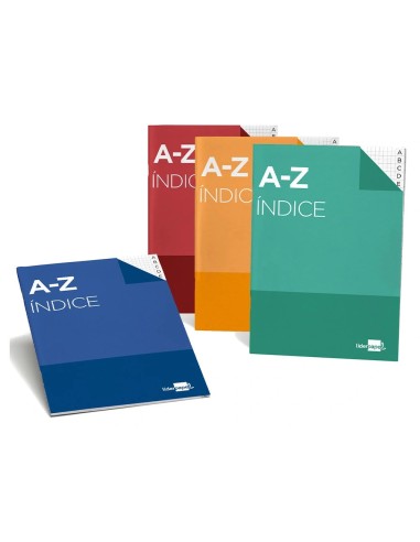 CI | Indice liderpapel tapa cartoncillo cuarto 24 hojas 70g/m2 colores surtidos
