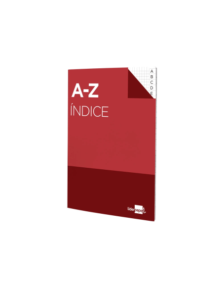 CI | Indice liderpapel tapa cartoncillo cuarto 24 hojas 70g/m2 colores surtidos