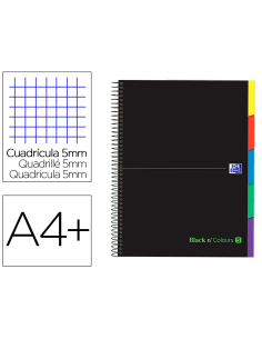 CI | Cuaderno espiral oxford ebook 5 tapa extradura din...