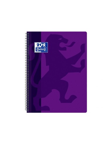 CI | Cuaderno espiral oxford school classic tapa polipropileno folio 80 hojas cuadro 4 mm con margen