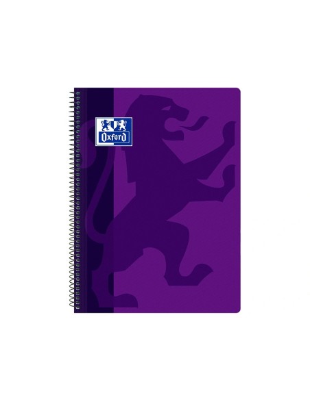 CI | Cuaderno espiral oxford school classic tapa polipropileno folio 80 hojas cuadro 4 mm con margen