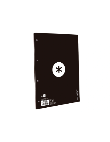 CI | Recambio Liderpapel A4 Antartik 80 Hojas 90G/M2 Cuadro 5 Mm 4 Taladros 1 Banda Marco Color Negro