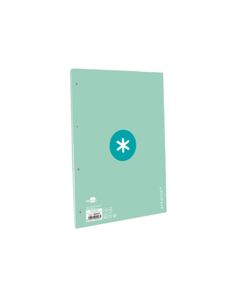 CI | Recambio Liderpapel A4 Antartik 80 Hojas 90G/M2 Cuadro 5 Mm 4 Taladros 1 Banda Marco Color Menta