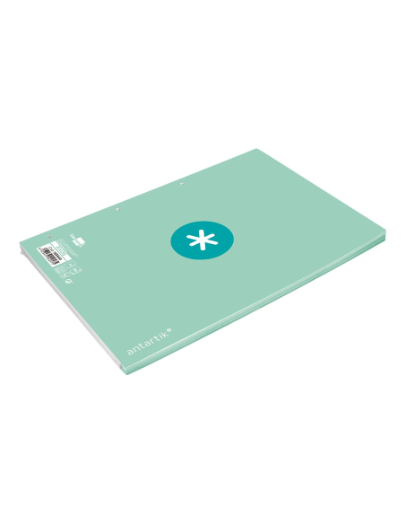 CI | Recambio Liderpapel A4 Antartik 80 Hojas 90G/M2 Cuadro 5 Mm 4 Taladros 1 Banda Marco Color Menta