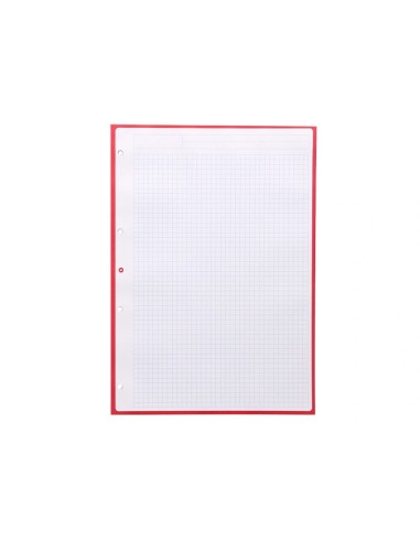 CI | Recambio Liderpapel A4 Antartik 80 Hojas 90G/M2 Cuadro 5 Mm 4 Taladros 1 Banda Marco Color Frambuesa