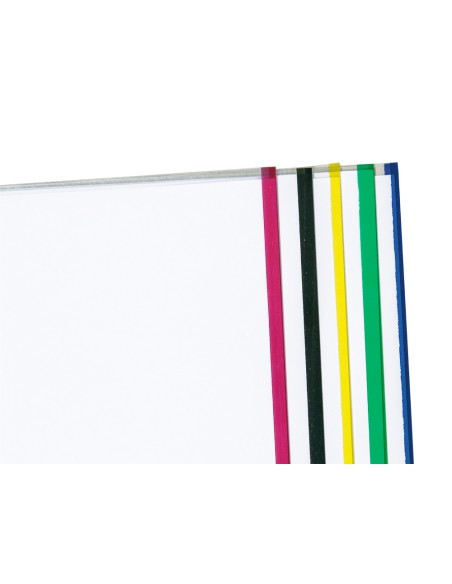 CI | Funda multitaladro q-connect din a4 70 mc cristal con borde colores surtidos bolsa de 25