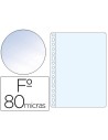 CI | Funda multitaladro esselte folio polipropileno 80 mc cristal caja de 100 unidades