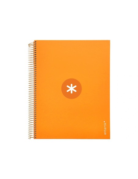 CI | Cuaderno Espiral Liderpapel A4 Micro Antartik Tapa Forrada120H 100 Gr Horizontal 5 Banda4 Taladros Color Mostaza