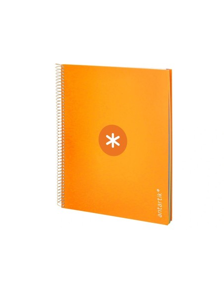 CI | Cuaderno Espiral Liderpapel A4 Micro Antartik Tapa Forrada120H 100 Gr Horizontal 5 Banda4 Taladros Color Mostaza
