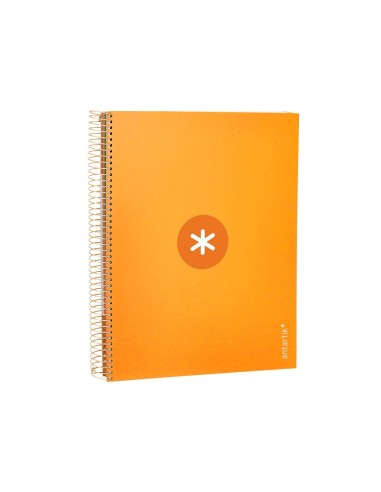 CI | Cuaderno Espiral Liderpapel A4 Micro Antartik Tapa Forrada120H 100 Gr Horizontal 5 Banda4 Taladros Color Mostaza