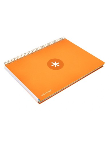 CI | Cuaderno Espiral Liderpapel A4 Micro Antartik Tapa Forrada120H 100 Gr Horizontal 5 Banda4 Taladros Color Mostaza