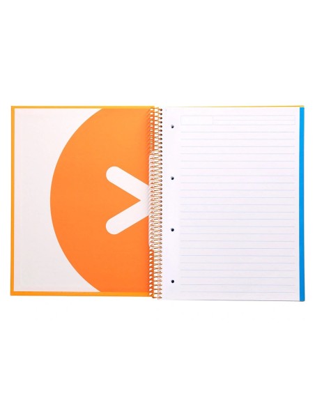 CI | Cuaderno Espiral Liderpapel A4 Micro Antartik Tapa Forrada120H 100 Gr Horizontal 5 Banda4 Taladros Color Mostaza