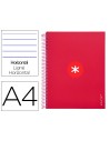 CI | Cuaderno Espiral Liderpapel A4 Micro Antartik Tapa Forrada120H 100 Gr Horizontal 5 Banda4 Taladros Color Frambuesa