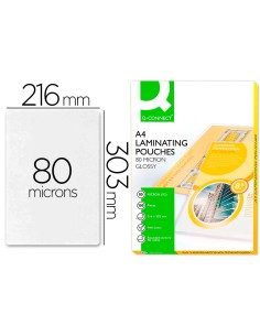 CI | Bolsa de plastificar q-connect 303 x 216 mm 80 mc...