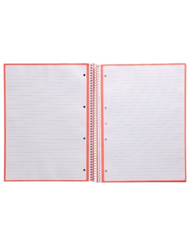 CI | Cuaderno Espiral Liderpapel A4 Micro Antartik Tapa Forrada80H 90 Gr Horizontal 1 Banda 4 Taladros Color Rosa Claro