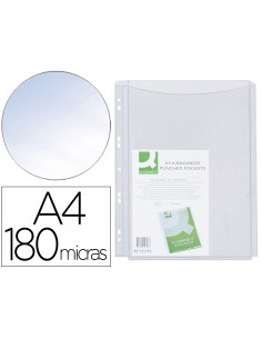 CI | Funda multitaladro q-connect con fuelle din a4 pvc...