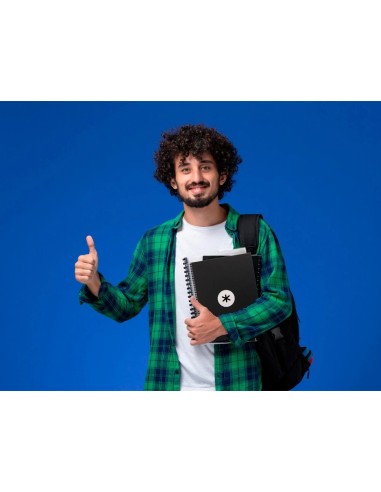 CI | Cuaderno Espiral Liderpapel A4 Micro Antartik Tapa Forrada80H 90 Gr Horizontal 1 Banda 4 Taladros Color Negro
