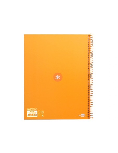 CI | Cuaderno Espiral Liderpapel A4 Micro Antartik Tapa Forrada80H 90 Gr Horizontal 1 Banda 4 Taladros Color Mostaza