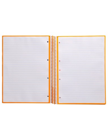 CI | Cuaderno Espiral Liderpapel A4 Micro Antartik Tapa Forrada80H 90 Gr Horizontal 1 Banda 4 Taladros Color Mostaza