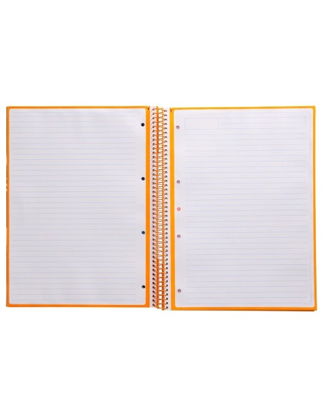 CI | Cuaderno Espiral Liderpapel A4 Micro Antartik Tapa Forrada80H 90 Gr Horizontal 1 Banda 4 Taladros Color Mostaza