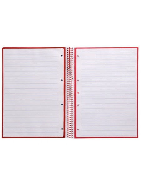 CI | Cuaderno Espiral Liderpapel A4 Micro Antartik Tapa Forrada80H 90 Gr Horizontal 1 Banda 4 Taladros Color Frambuesa