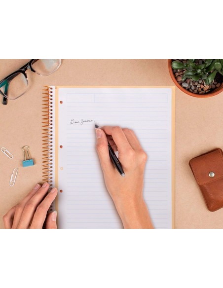 CI | Cuaderno Espiral Liderpapel A4 Micro Antartik Tapa Forrada80H 90 Gr Horizontal 1 Banda 4 Taladros Color Frambuesa