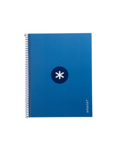 CI | Cuaderno Espiral Liderpapel A4 Micro Antartik Tapa Forrada80H 90 Gr Horizontal 1 Banda 4 Taladros Color Azul Oscuro