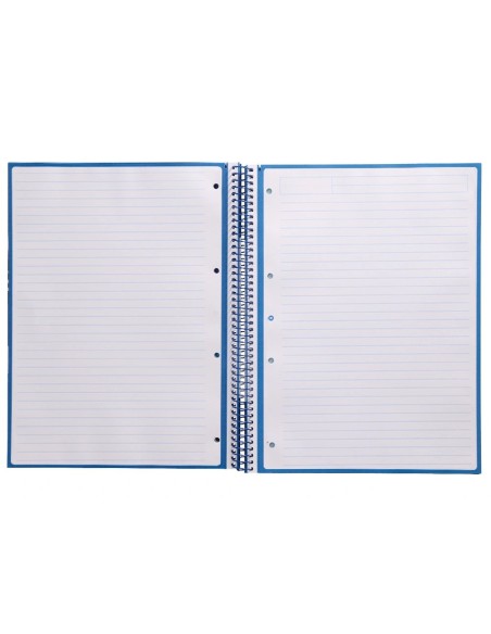 CI | Cuaderno Espiral Liderpapel A4 Micro Antartik Tapa Forrada80H 90 Gr Horizontal 1 Banda 4 Taladros Color Azul Oscuro